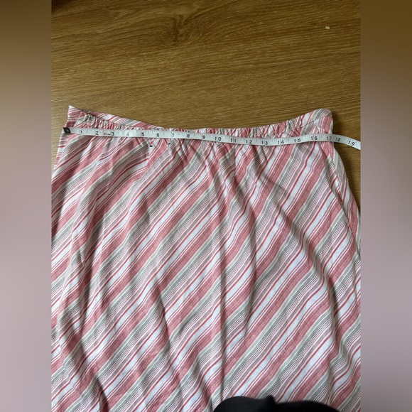 Lane Bryant Pink Striped A-Line Maxi Skirt - Picture 8 of 12